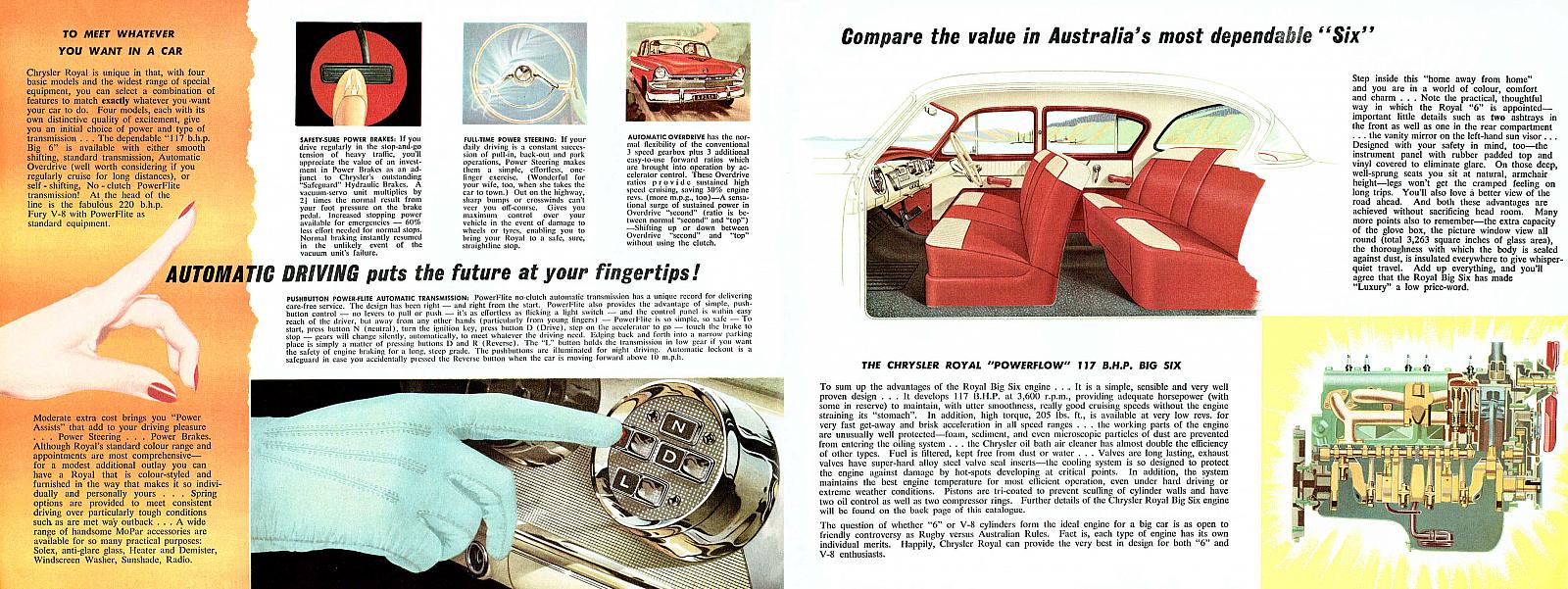 1958 Chrysler AP2 Royal Brochure Page 1